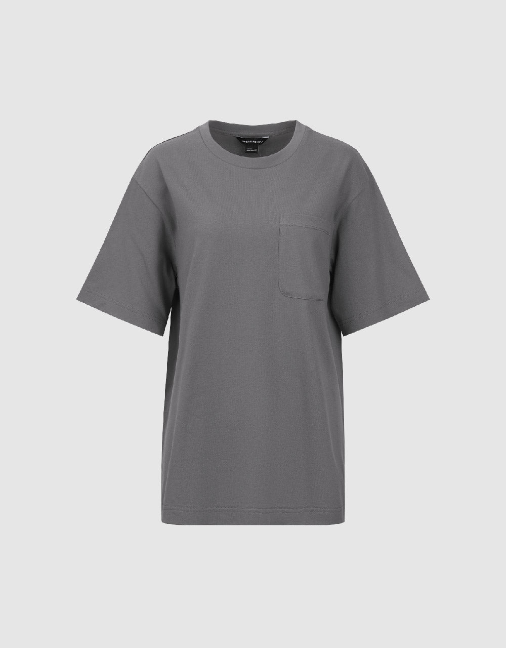 Drop Shoulder Sleeve Crew Neck Loose T-Shirt