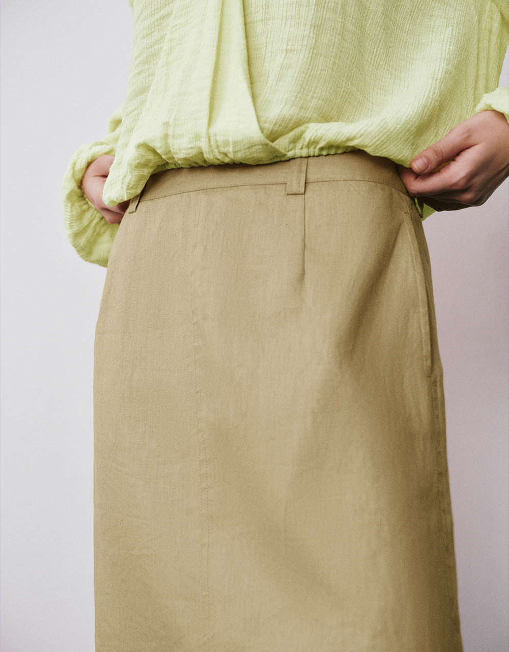 Midi Straight Skirt
