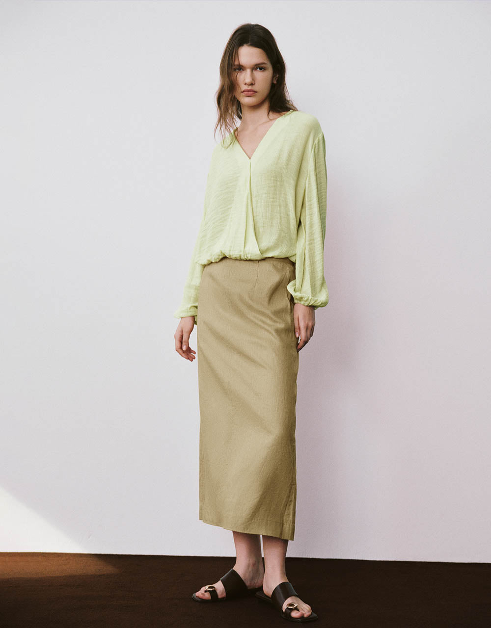 Midi Straight Skirt