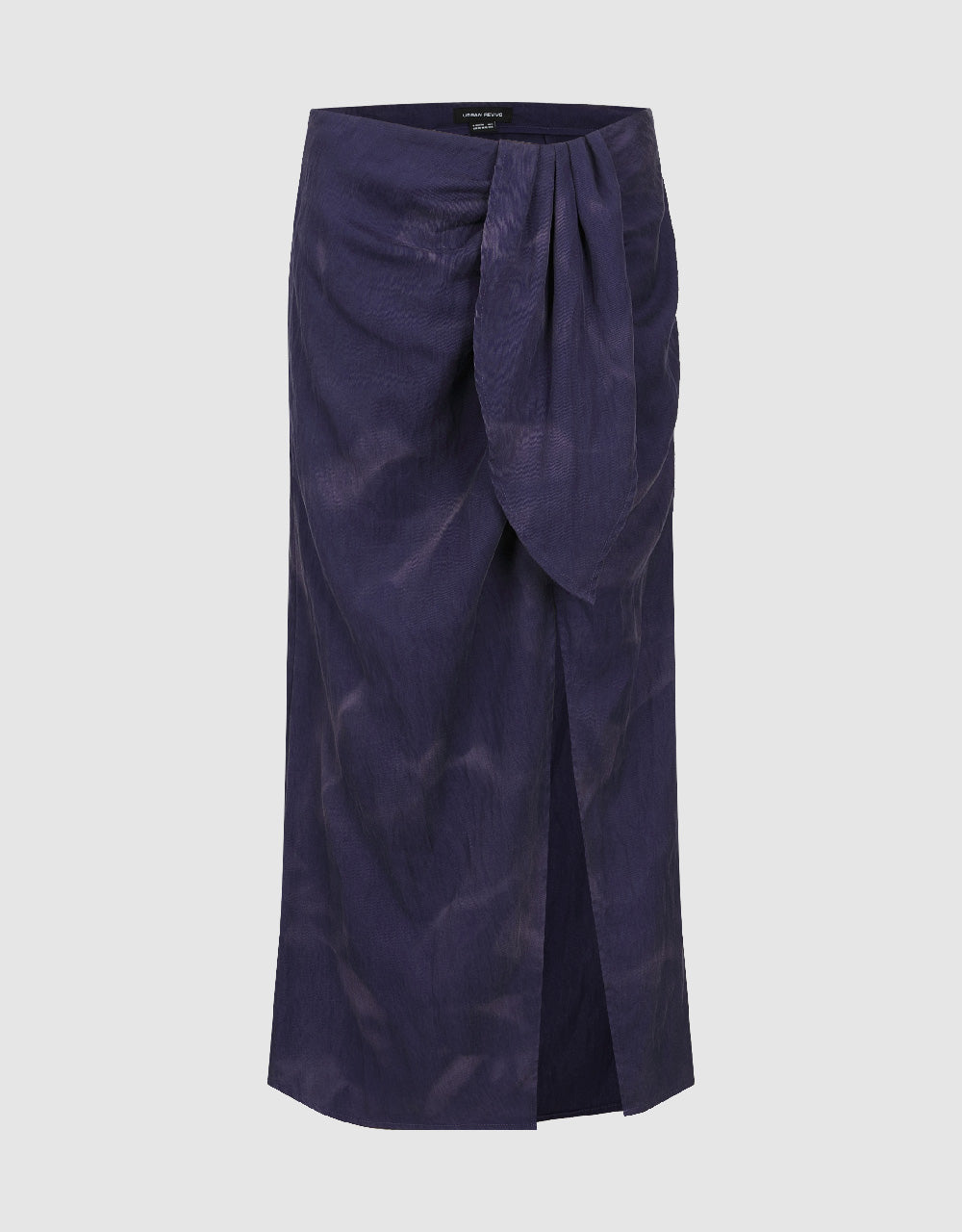 Wrapped Midi Straight Skirt