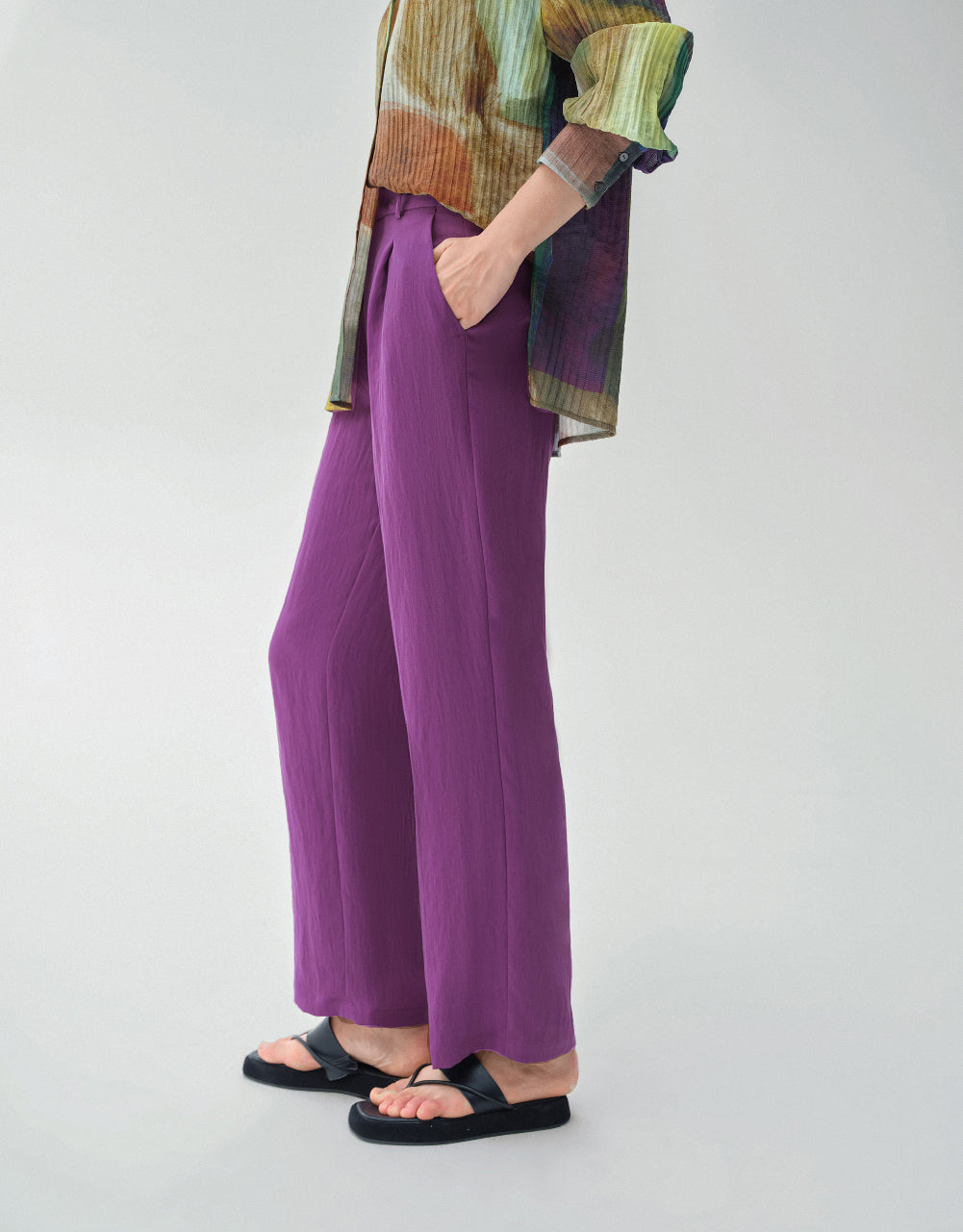 Woven Wide-Leg Pants