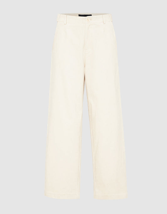 Textured Wide-Leg Pants