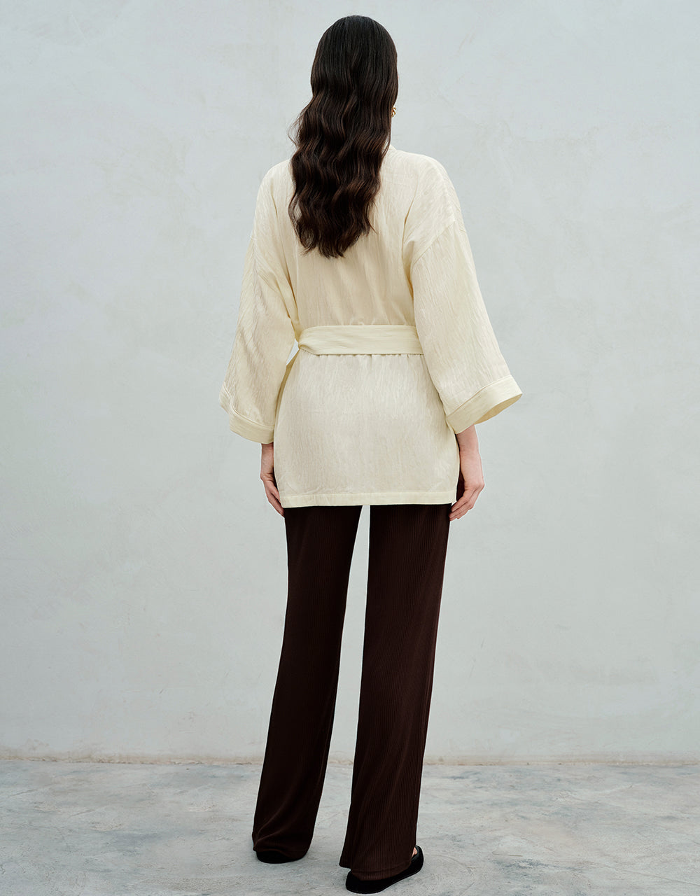 Thin Knitted Wide-Leg Pants