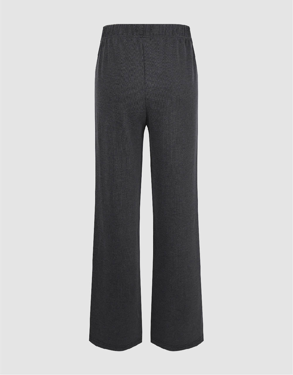 Elastic Waist Knitted Wide-Leg Pants