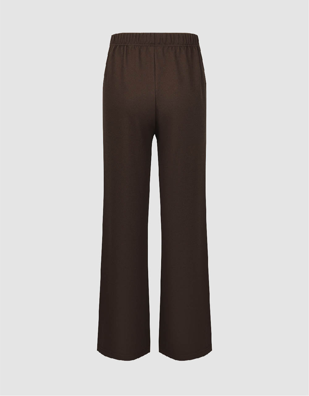 Elastic Waist Knitted Wide-Leg Pants