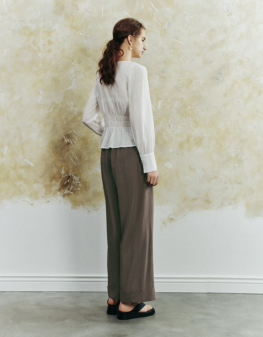 Loose Wide-Leg Pants