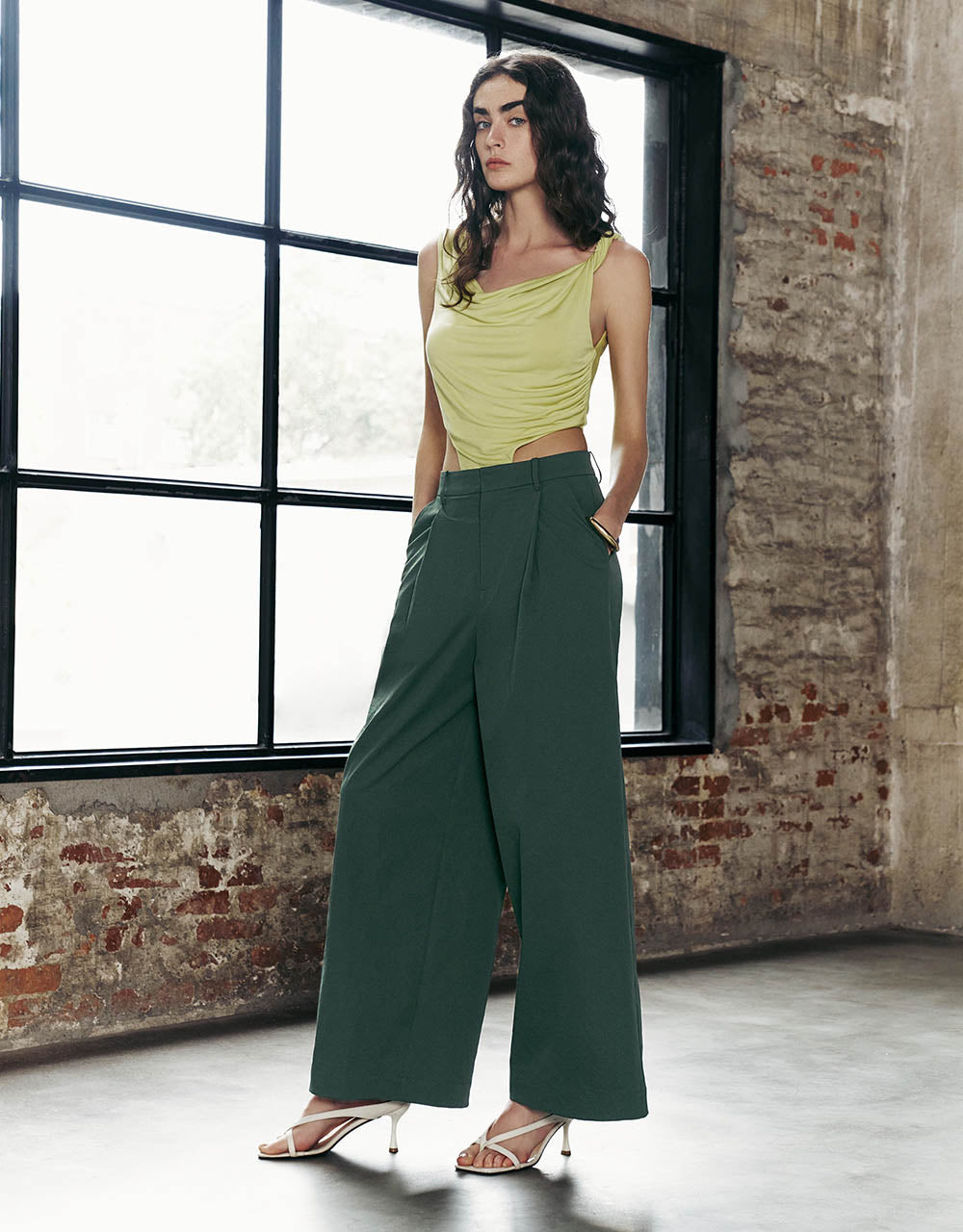 Loose Wide-Leg Pants