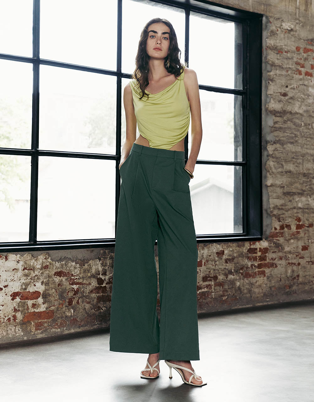 Loose Wide-Leg Pants