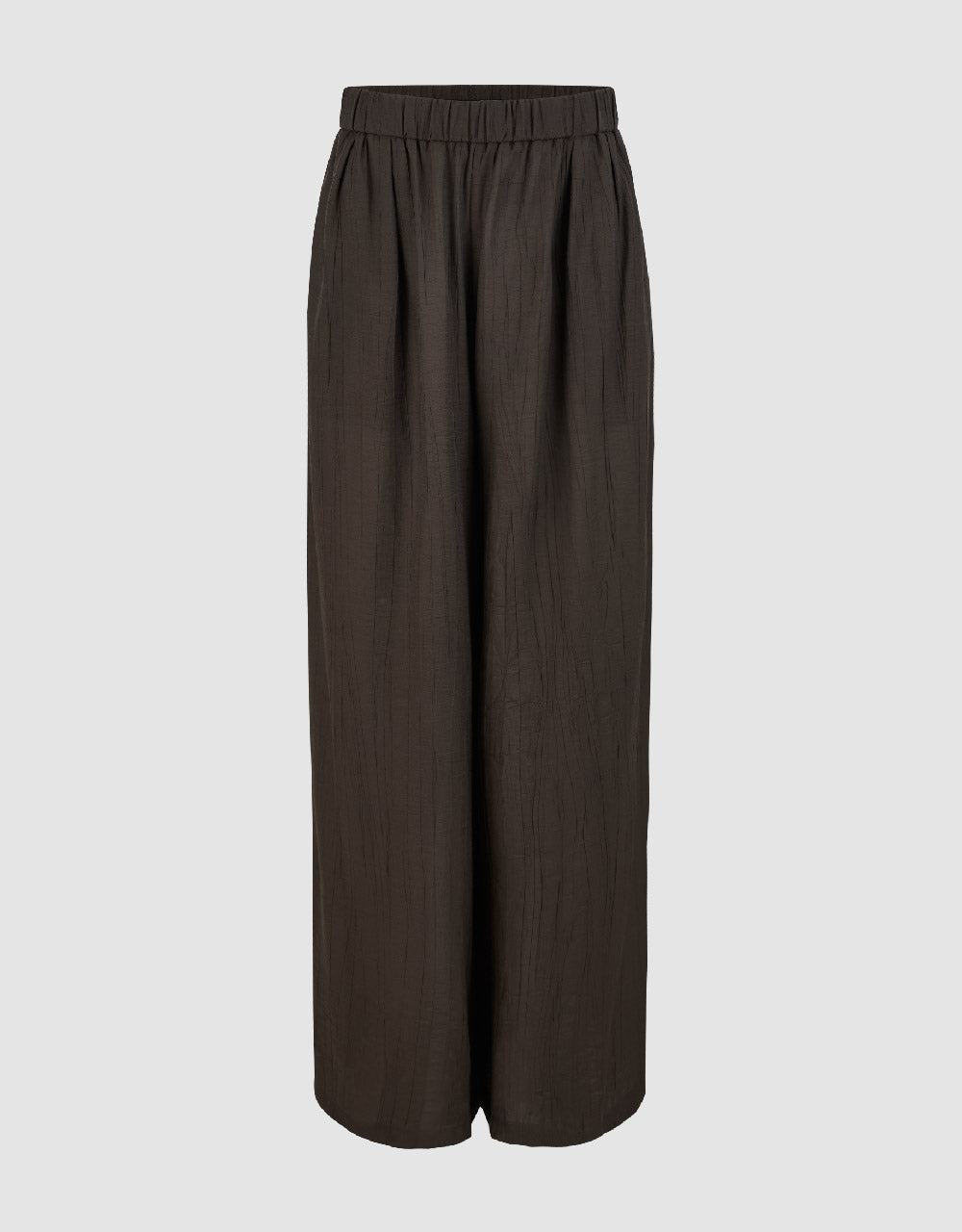 Elastic Waist Wide-Leg Pants