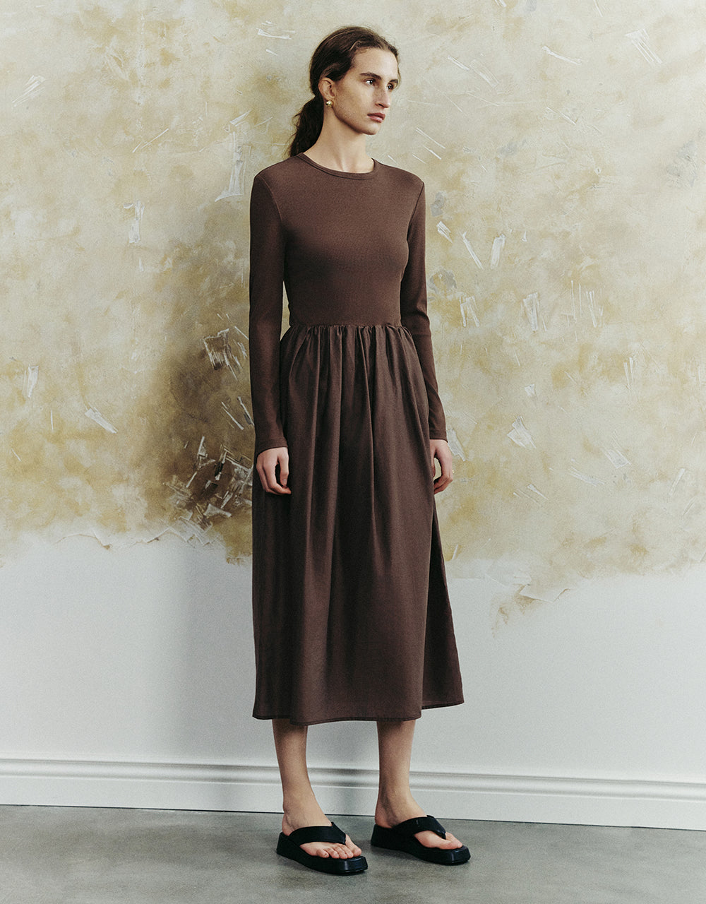 Crew Neck A-Line Dress