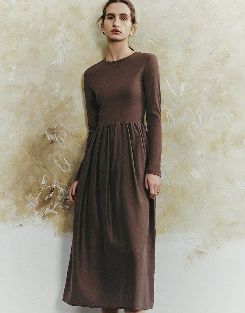 Crew Neck A-Line Dress