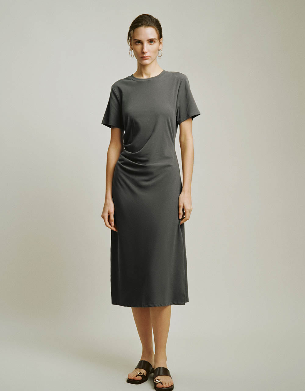 Crew Neck A-Line Dress