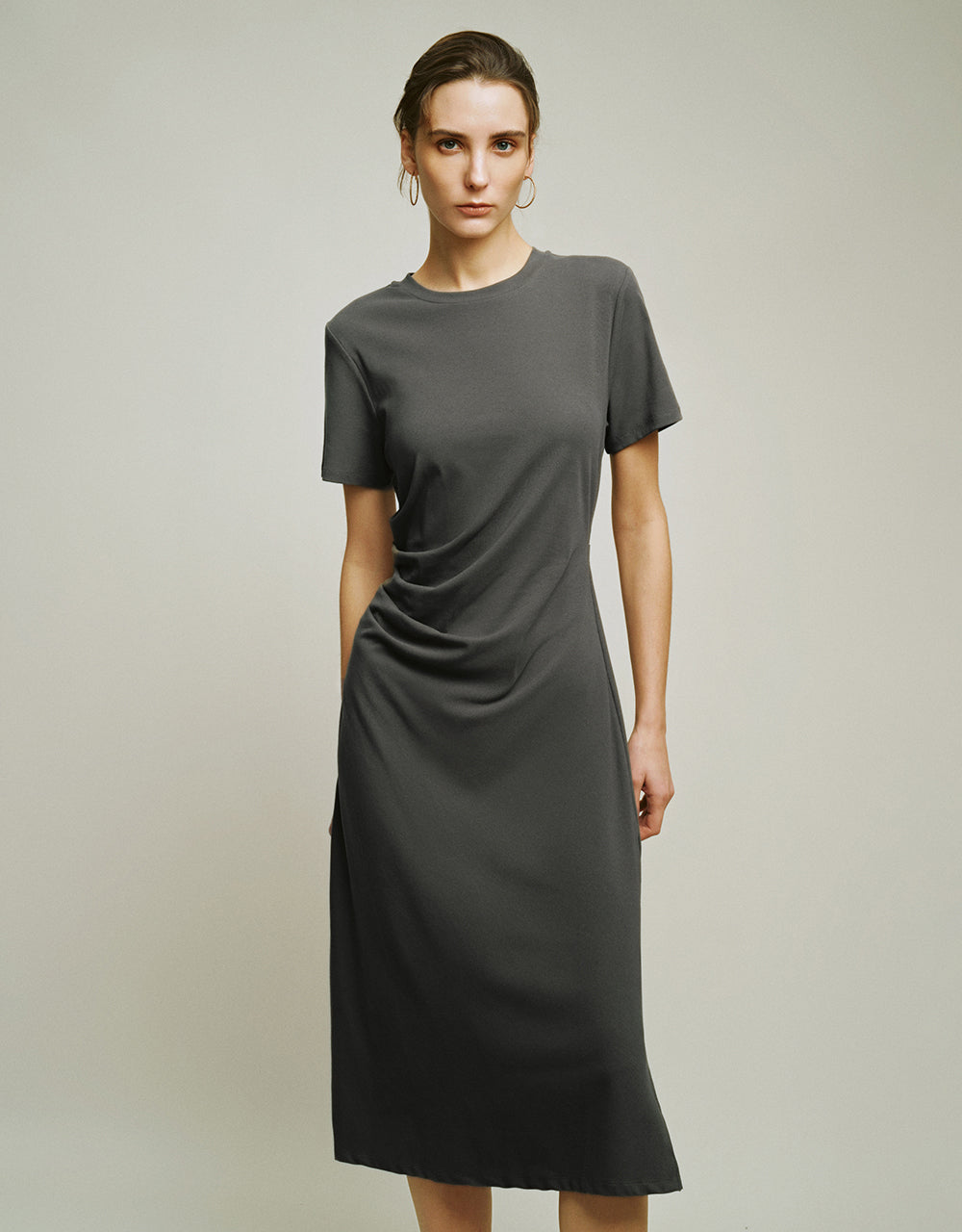 Crew Neck A-Line Dress