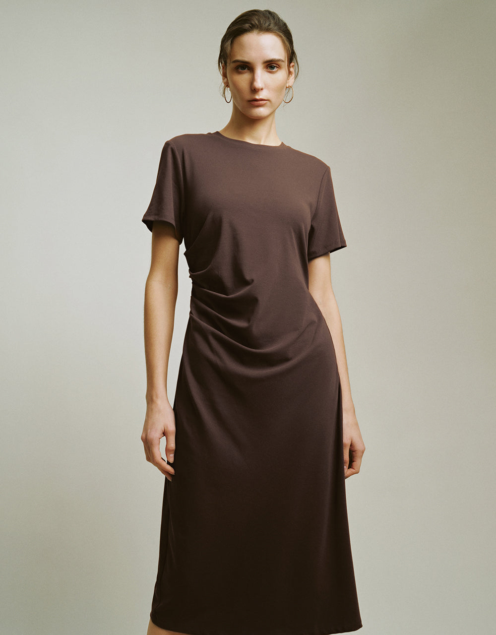 Crew Neck A-Line Dress