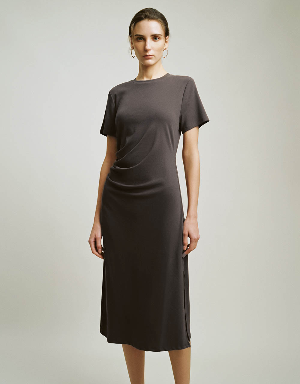 Crew Neck A-Line Dress