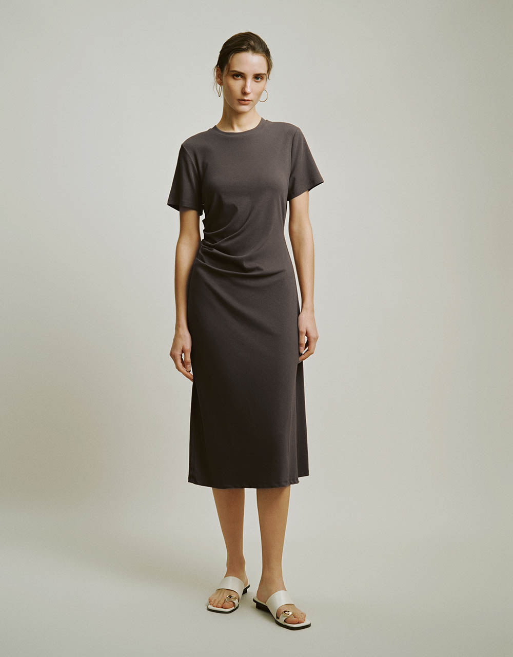 Crew Neck A-Line Dress