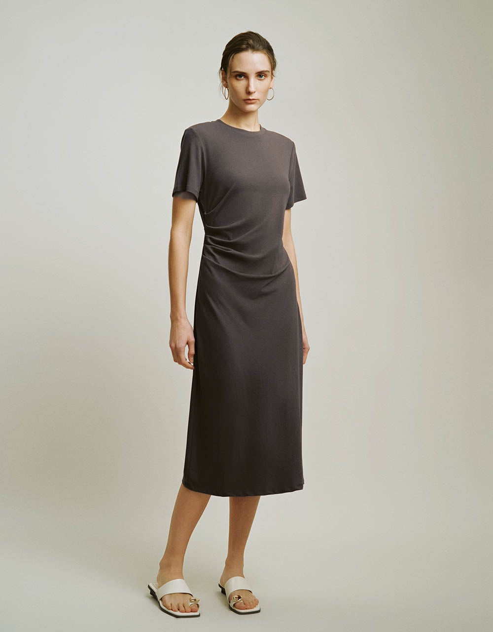 Crew Neck A-Line Dress