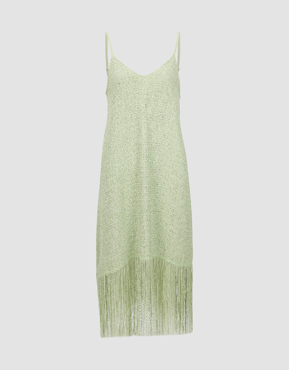 V-Neck A-Line Cami Dress With Tassel