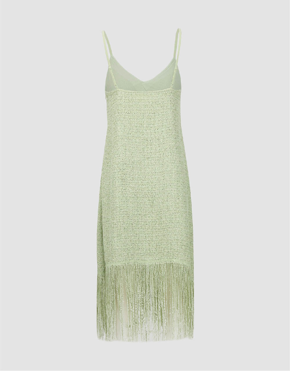 V-Neck A-Line Cami Dress With Tassel