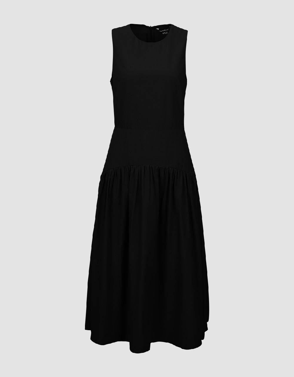 Sleeveless Crew Neck A-Line Dress