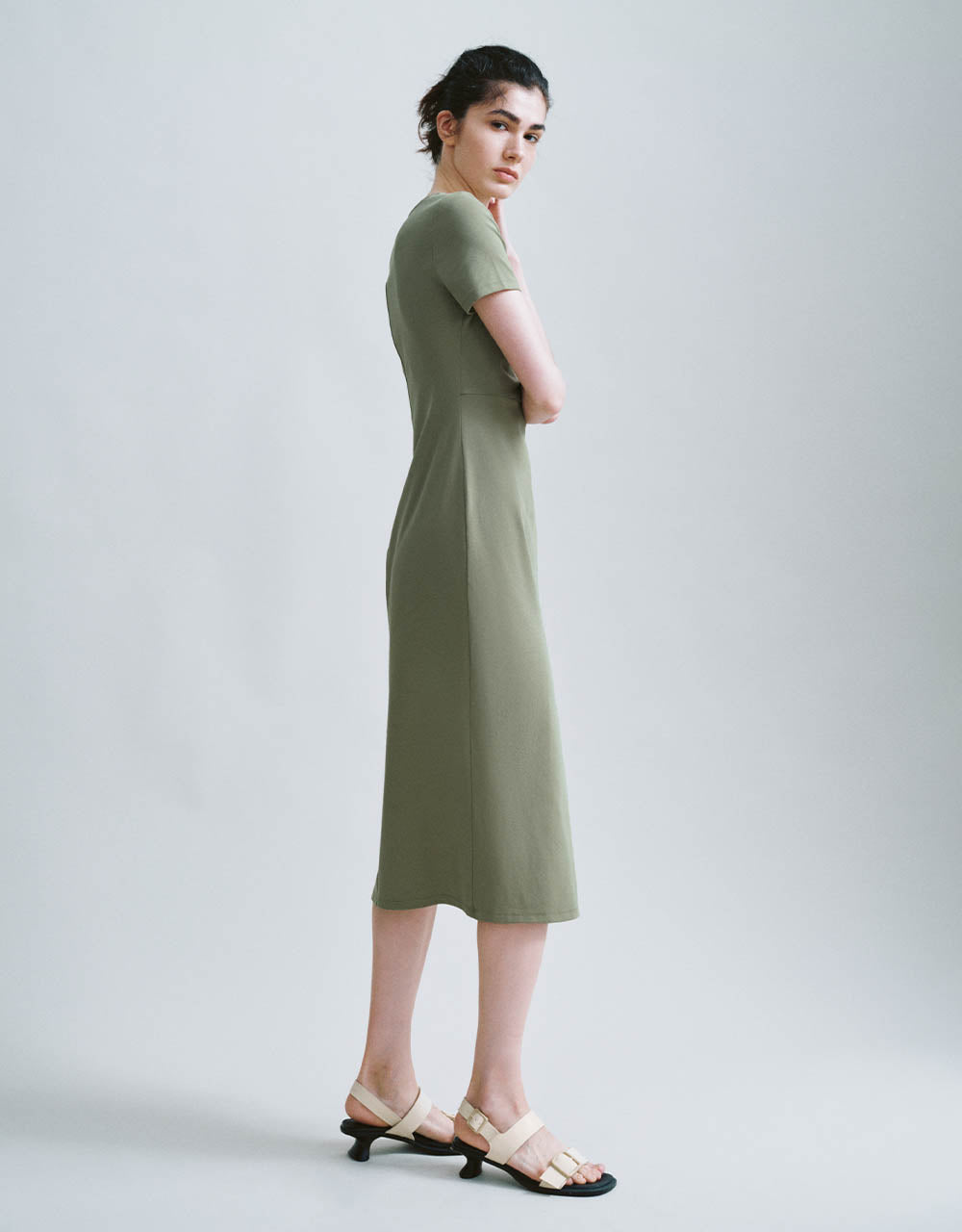 Crew Neck Straight Dress