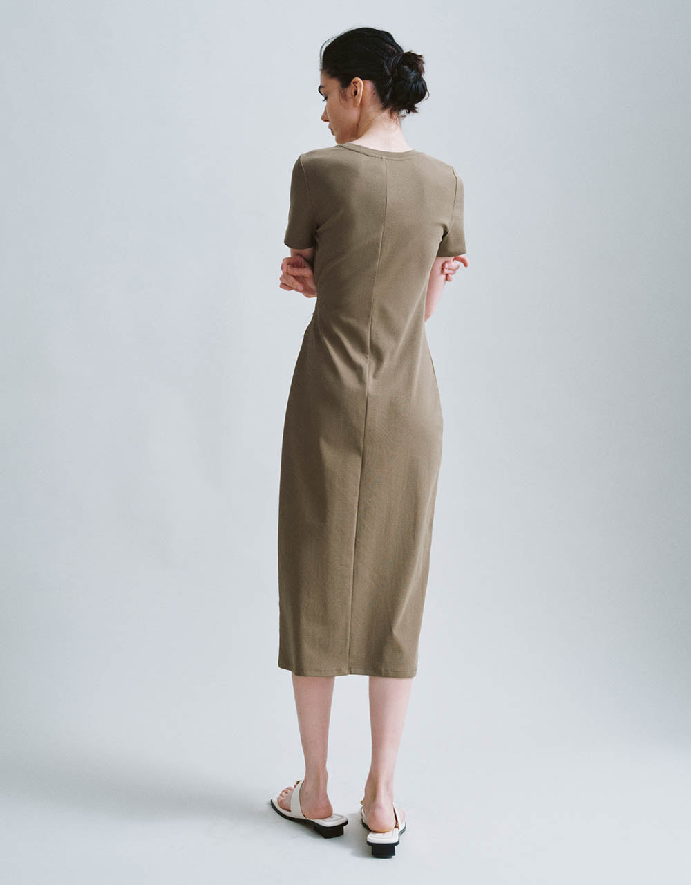 Crew Neck Straight Dress