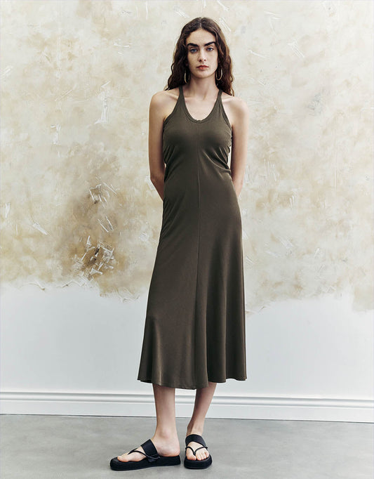 Sleeveless V-Neck A-Line Dress