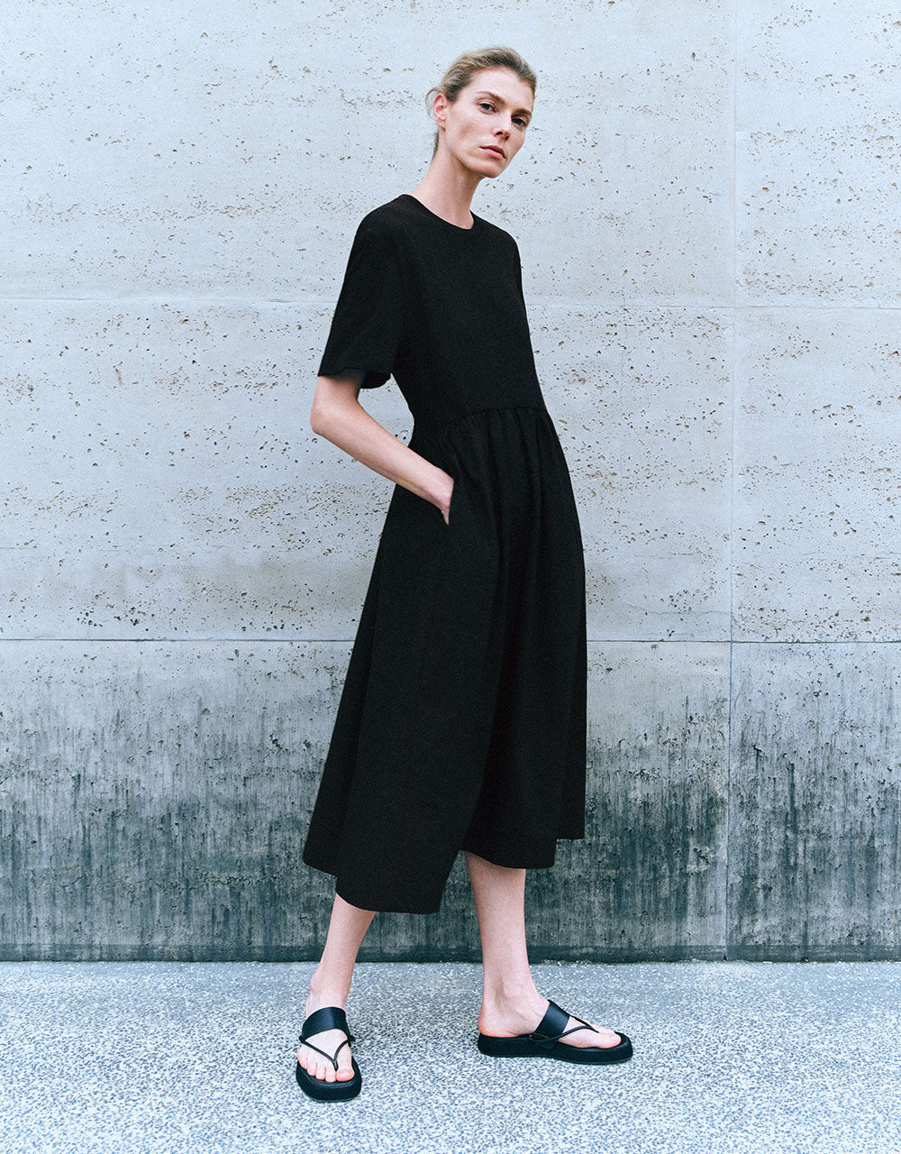 Crew Neck A-Line Dress