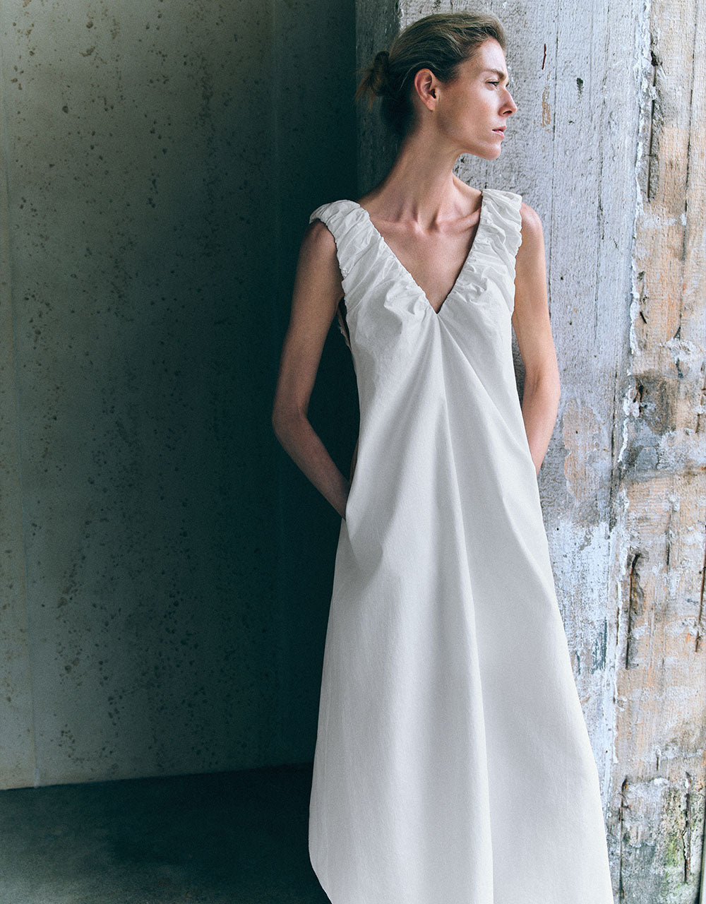 Sleeveless V-Neck A-Line Dress