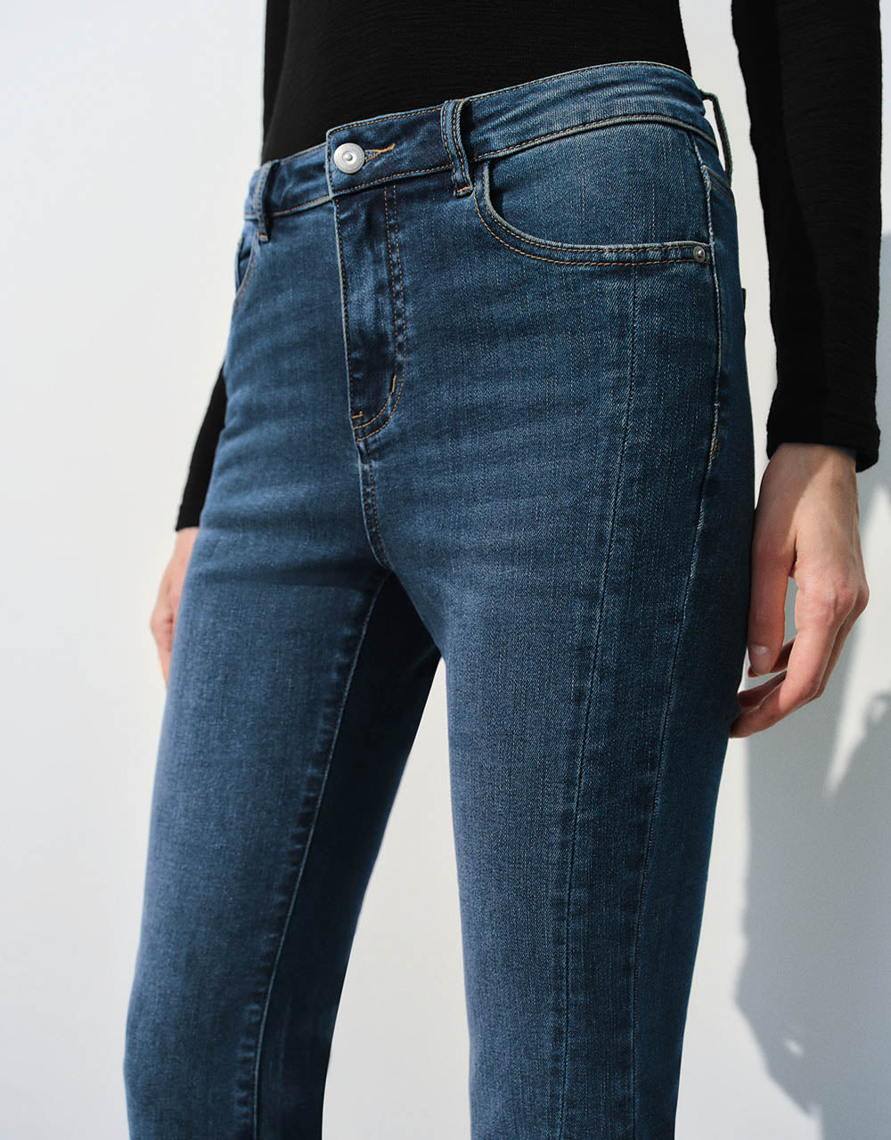 Split Hem Flare Jeans