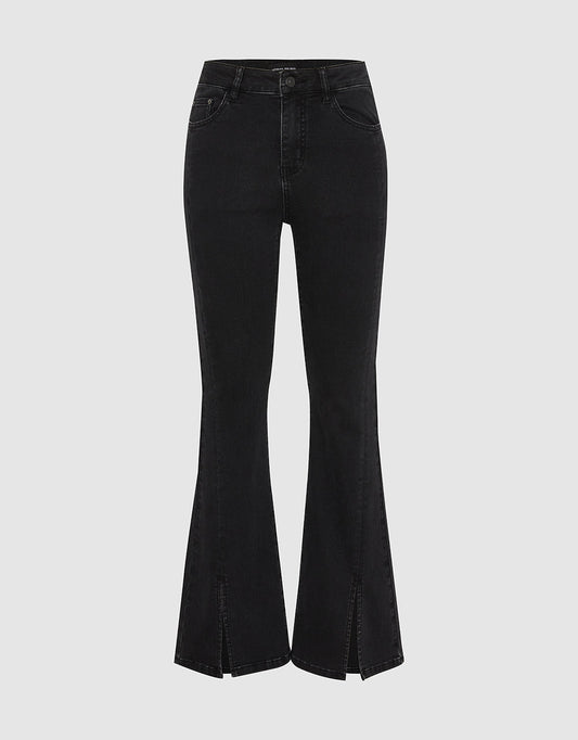 Split Hem Flare Jeans