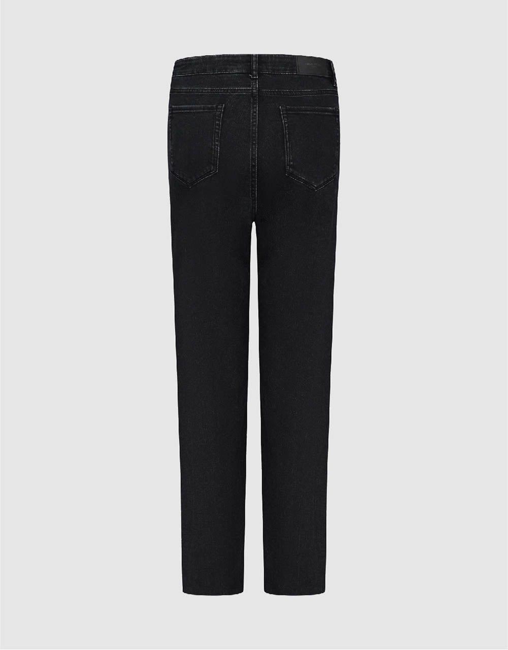 Raw Hem Straight Jeans