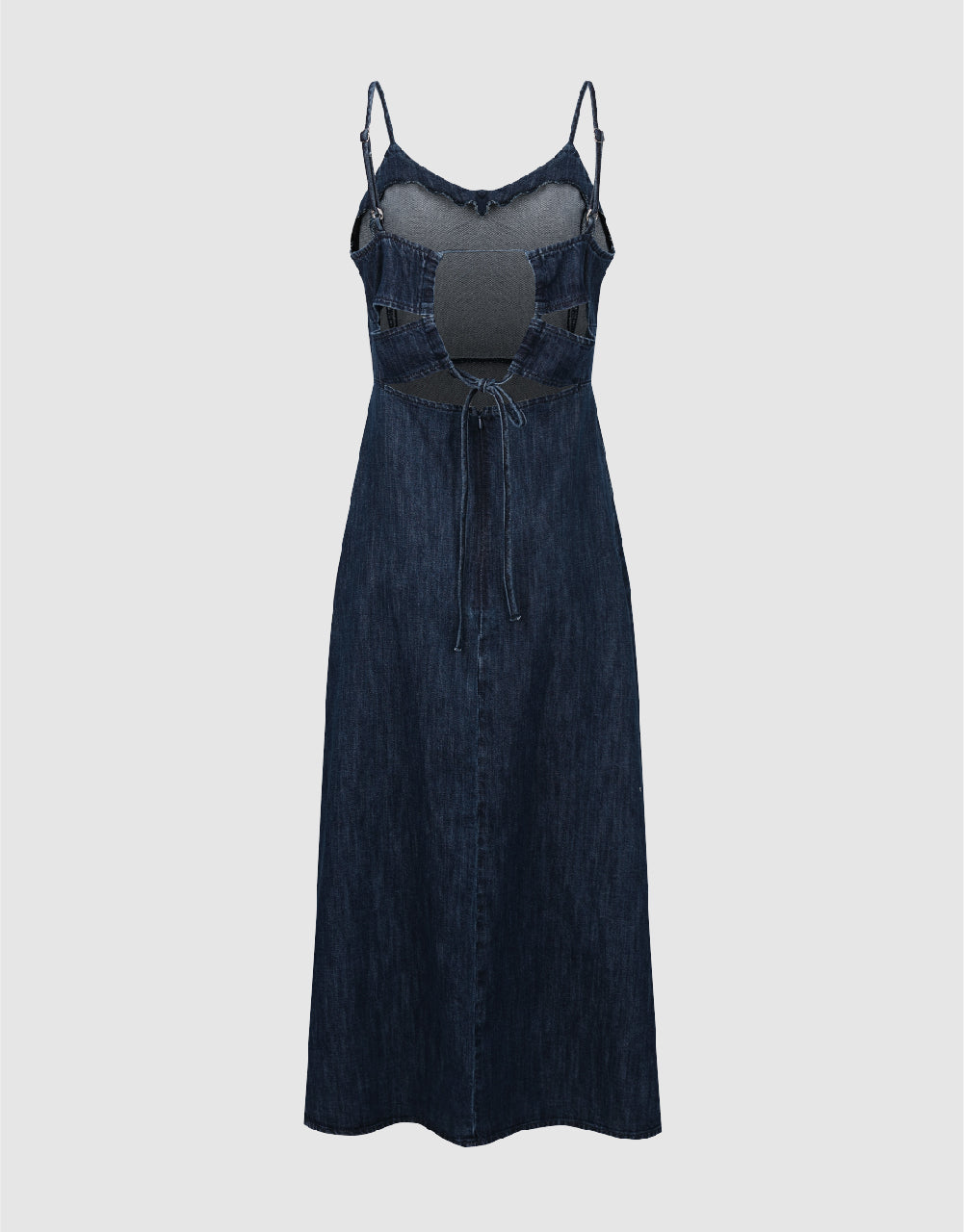 V-Neck Cami Denim Dress