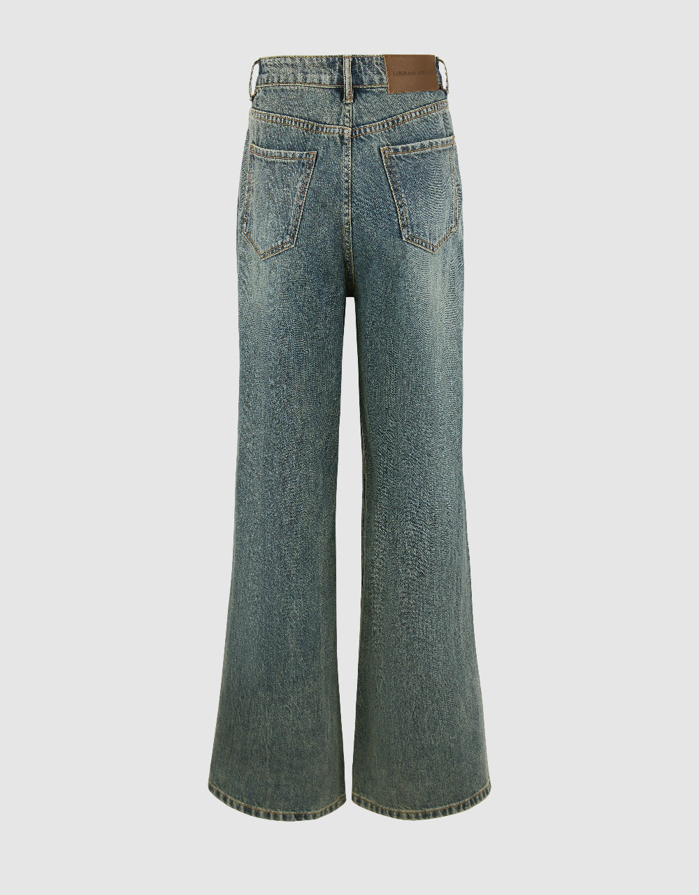 Split Hem Straight Jeans