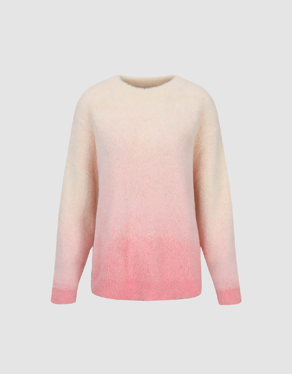 Gradient Crew Neck Knitted T-Shirt