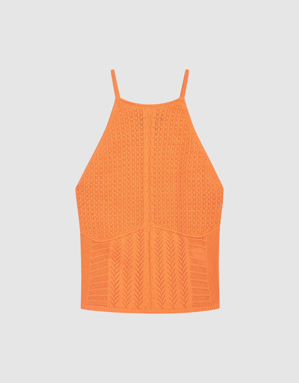 Crew Neck Knitted Tank Top