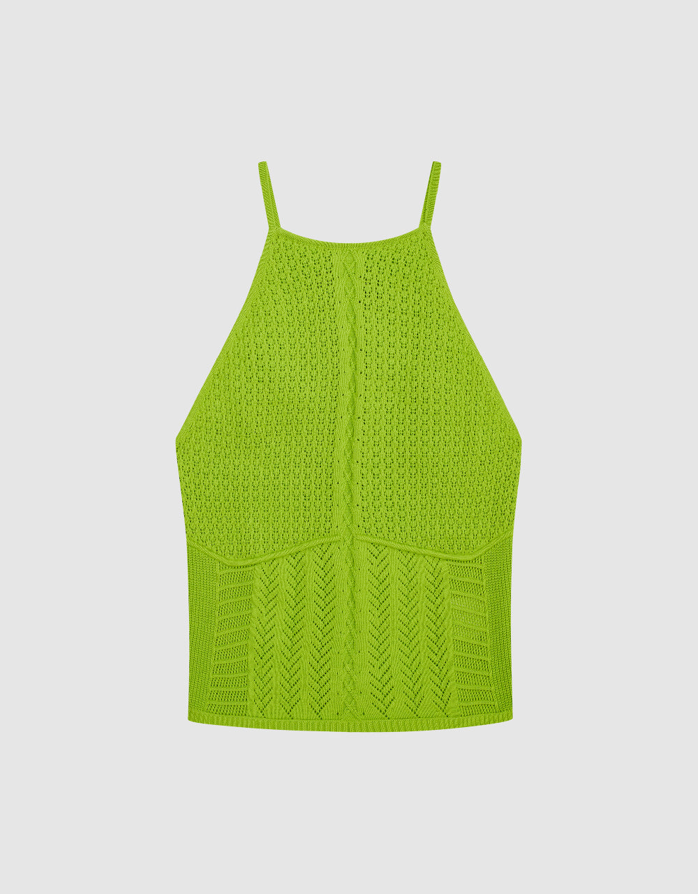 Crew Neck Knitted Tank Top