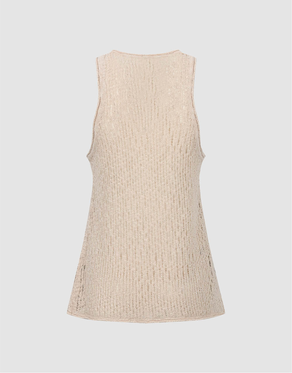 Crew Neck Knitted Tank Top