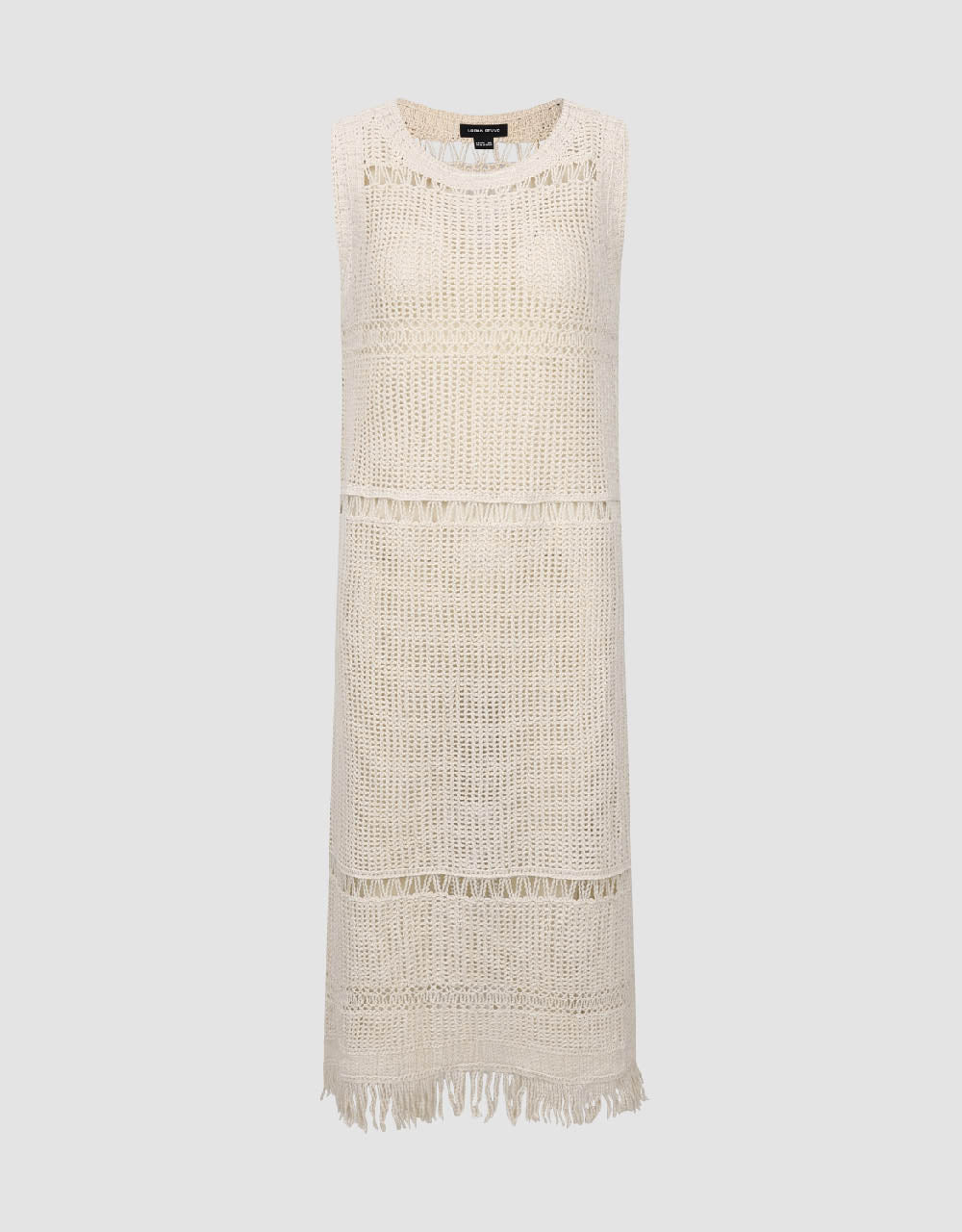 Sleeveless Crew Neck Knitted Dress