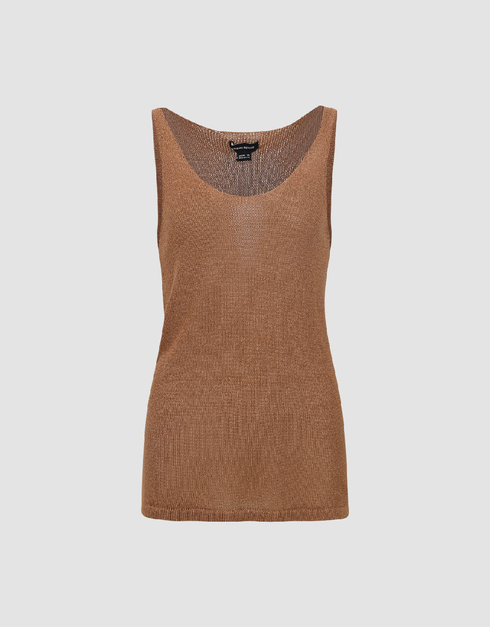 U Neck Knitted Tank Top