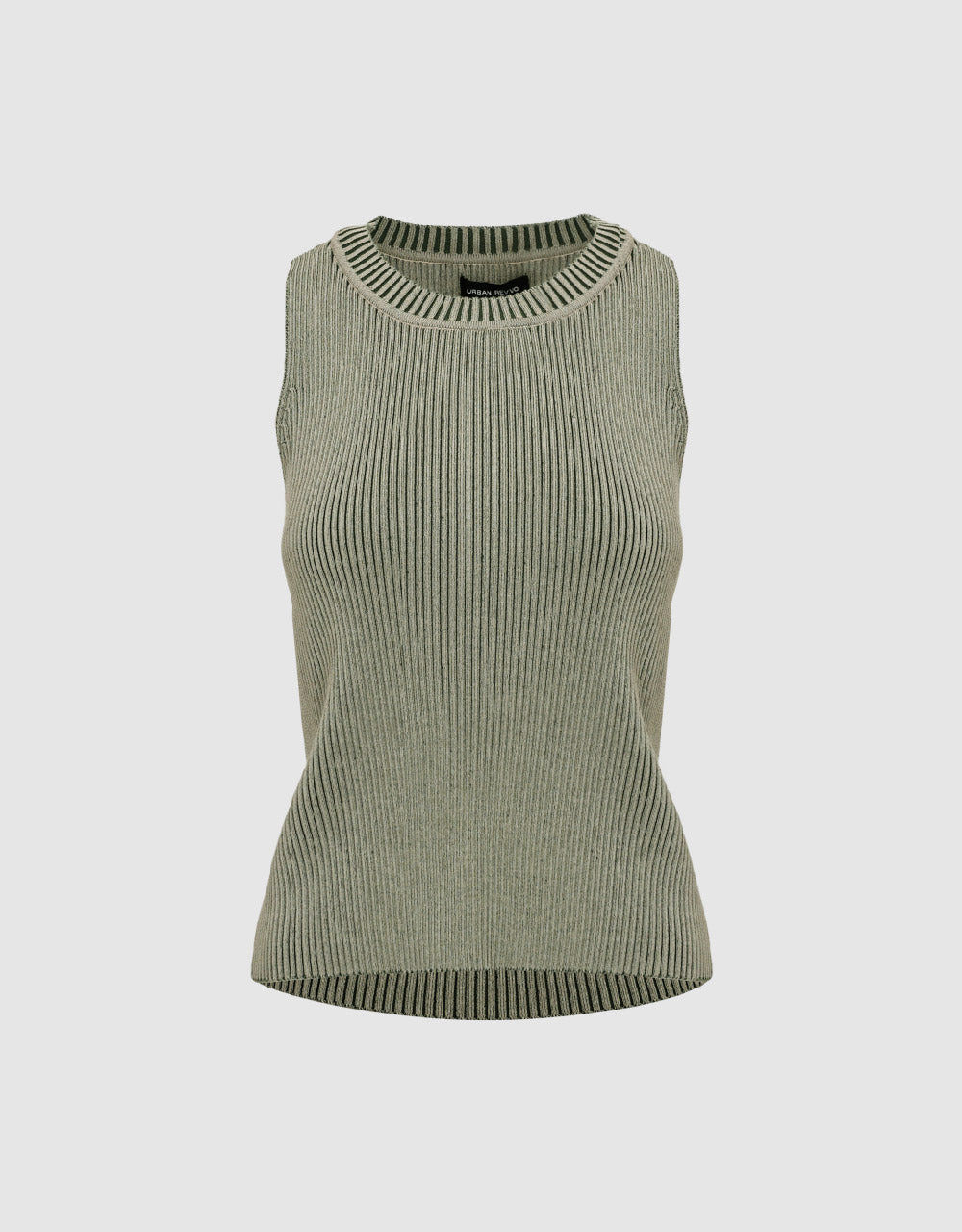 Crew Neck Knitted Tank Top