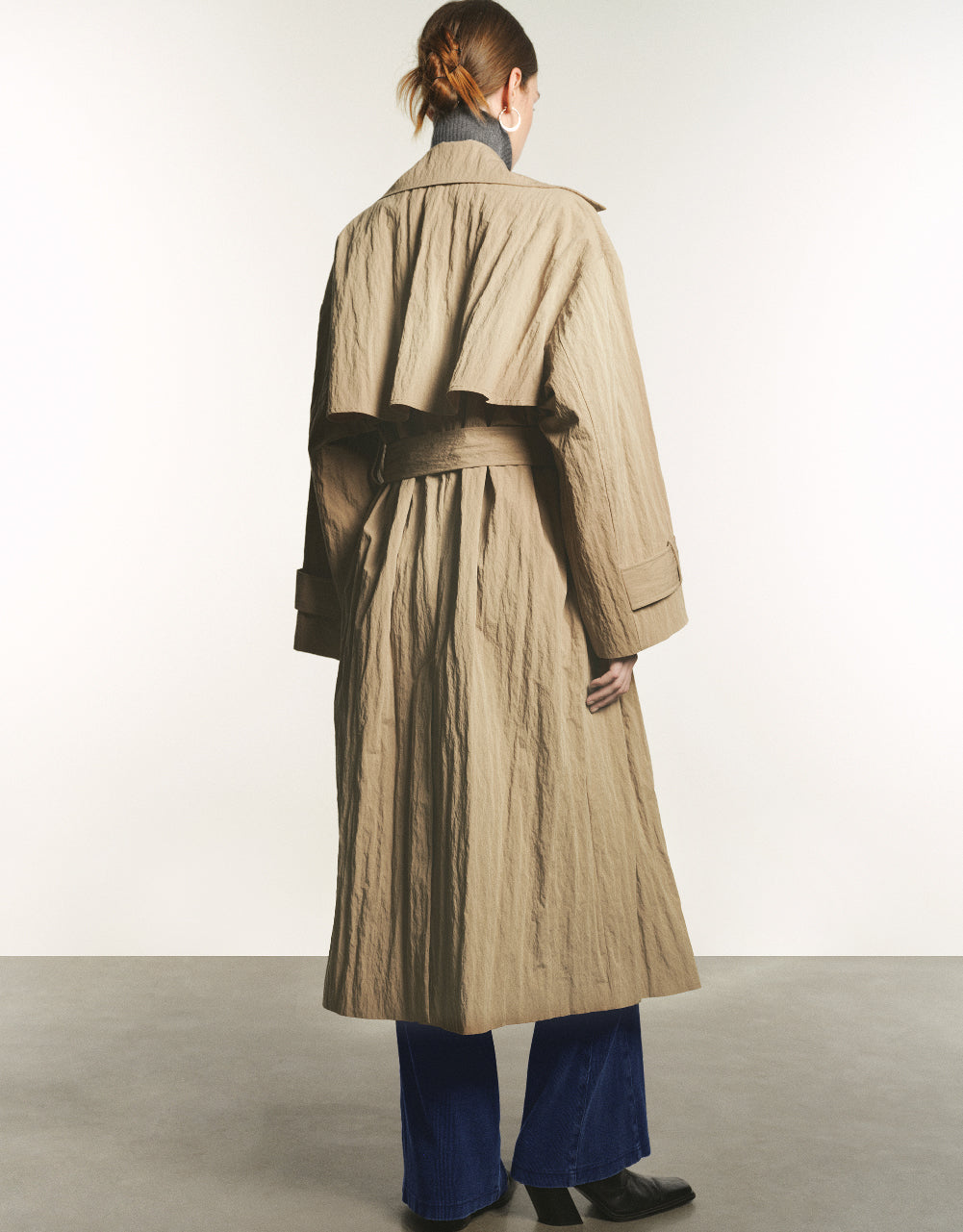 Straight Trench Coat With Belt