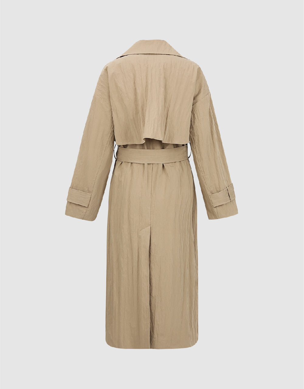 Straight Trench Coat With Belt