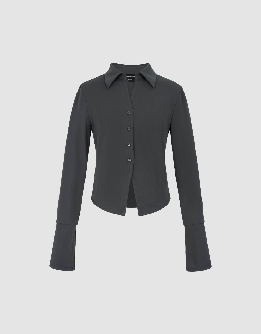 Lapel Straight Knitted Shirt