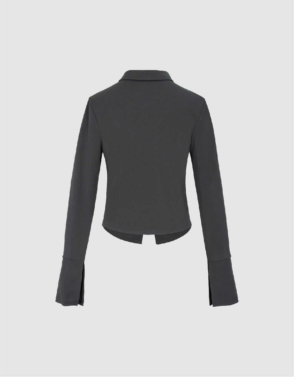 Lapel Straight Knitted Shirt