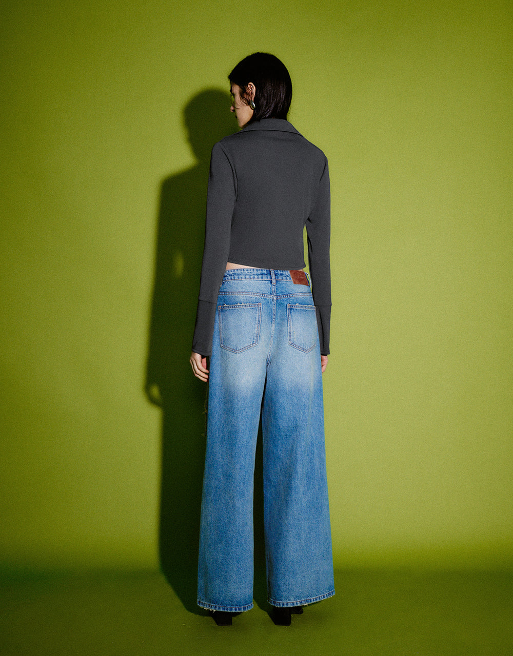 Lapel Straight Knitted Shirt