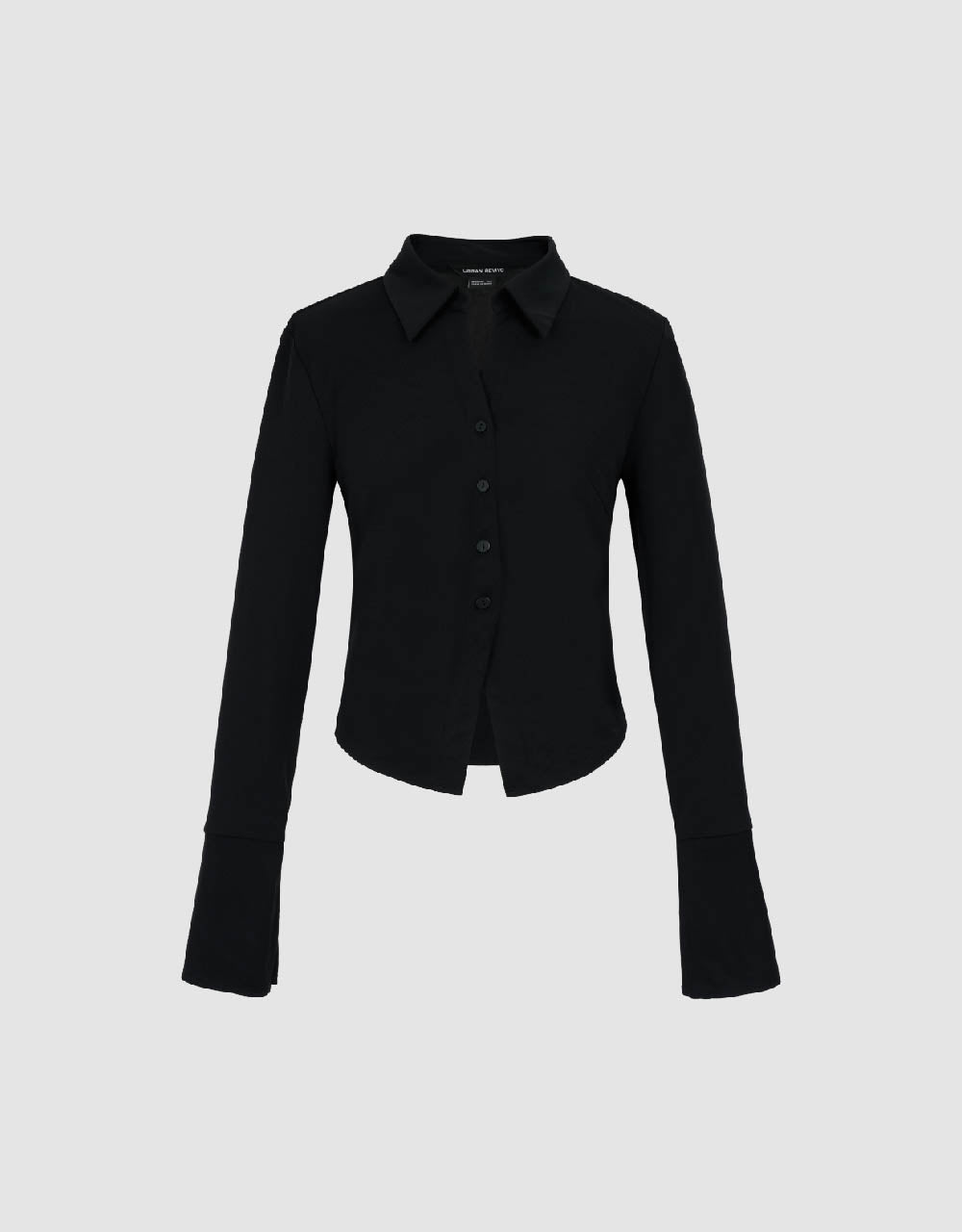 Lapel Straight Knitted Shirt