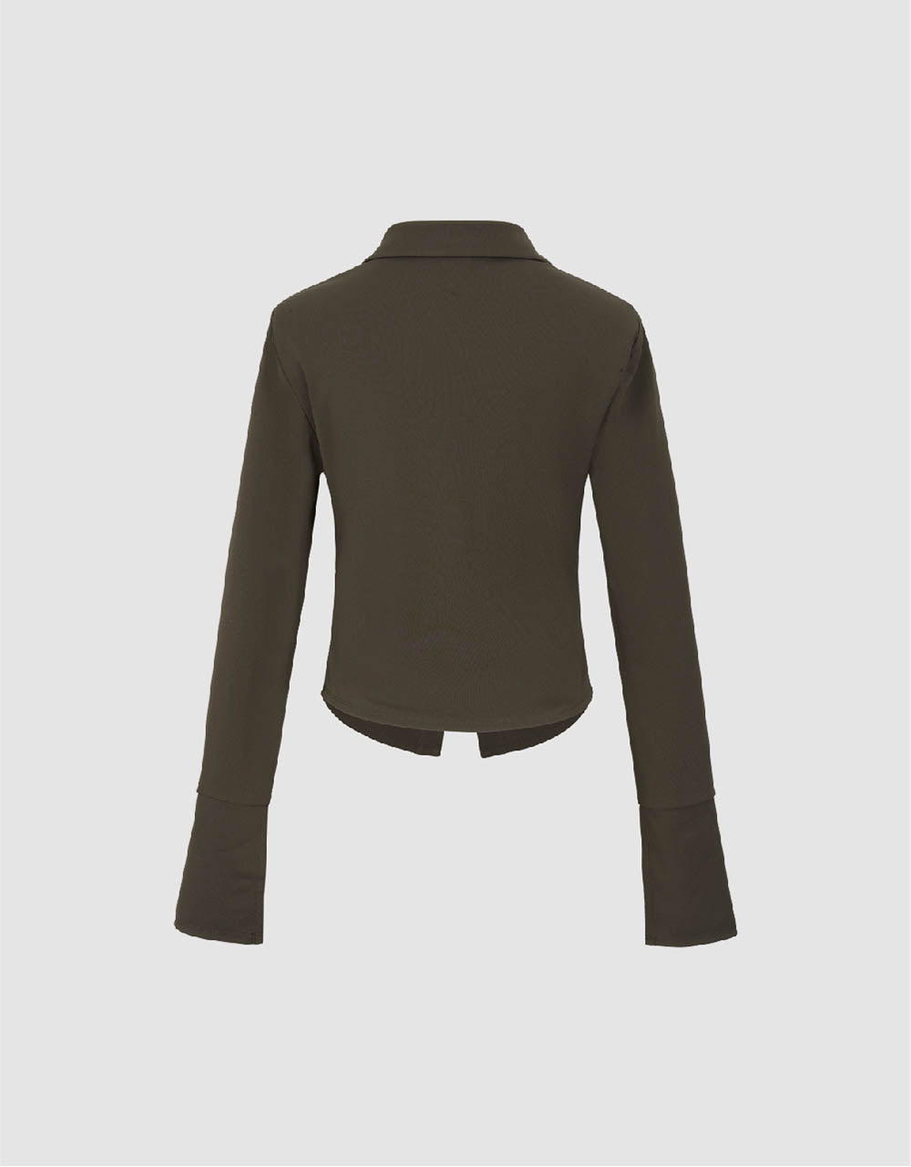 Lapel Straight Knitted Shirt