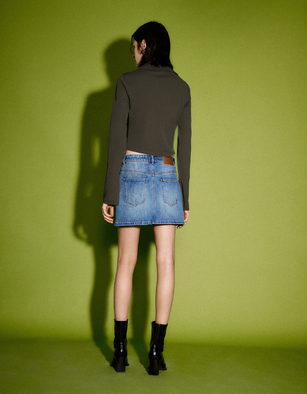 Lapel Straight Knitted Shirt