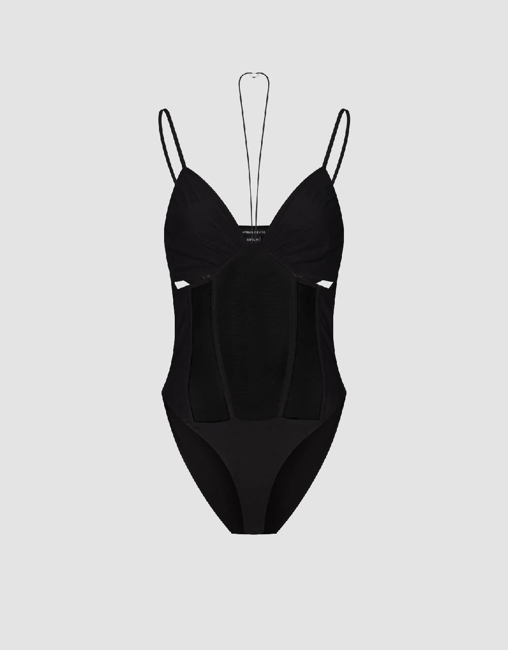 Halter Neck Cut-Out Bodysuit